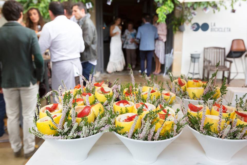 Ceviche menú cóctel