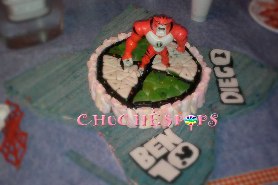 Tarta reloj chuches