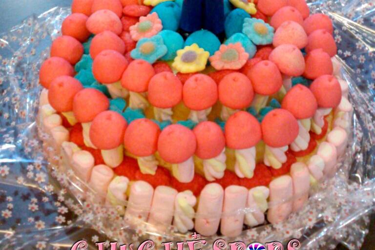 Tarta chuches, comunión niño