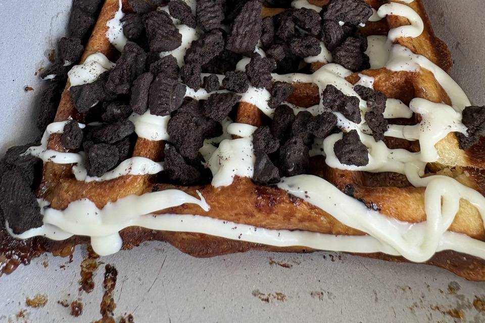 Gofre choco blanco