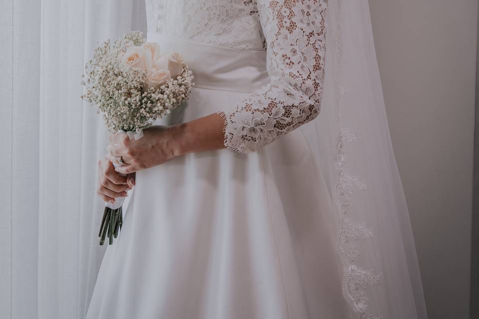 Detalles foto novia