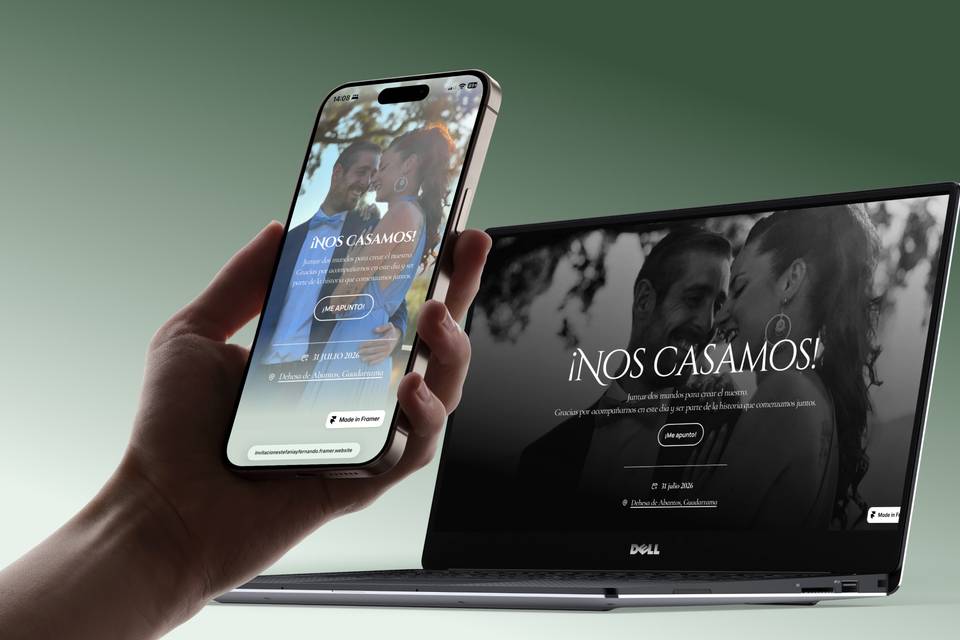 Invitación para móvil o tablet