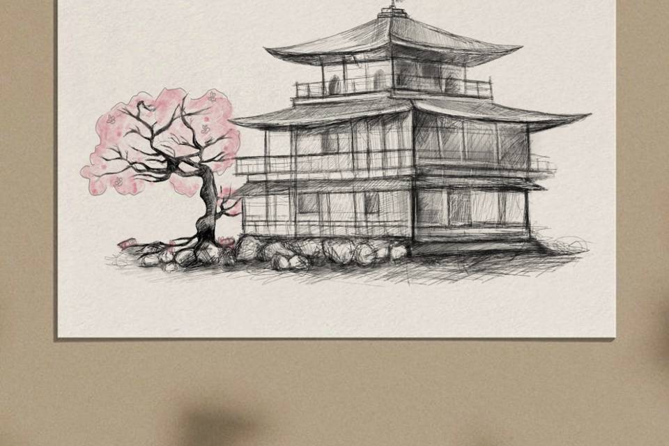 Ilustración de Kinkaku-ji