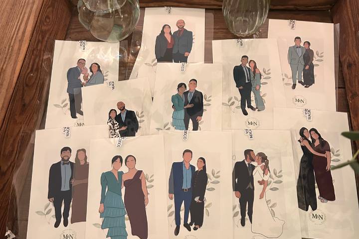 Algunas ilustraciones de boda