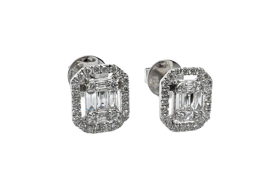 Pendientes de diamantes