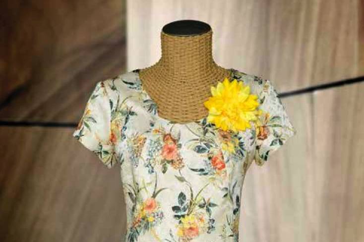 Vestido estampado de flores