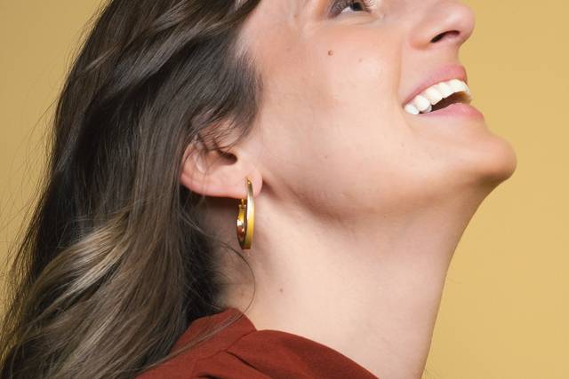 Aros oro 24k