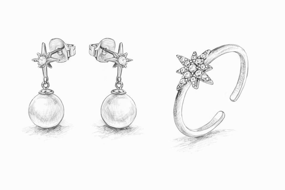 Boceto diseño estrella