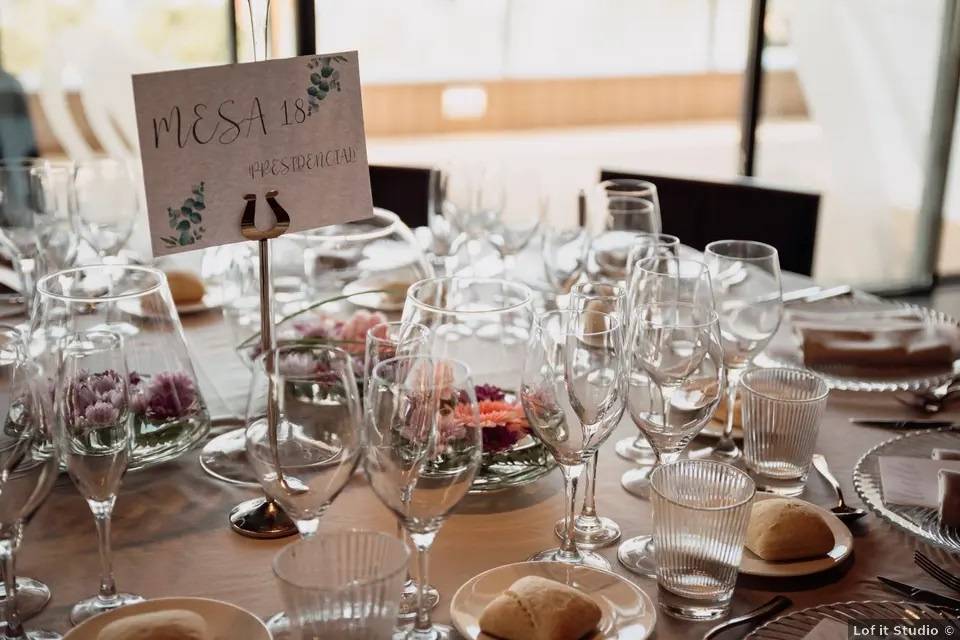 Detalles mesa boda