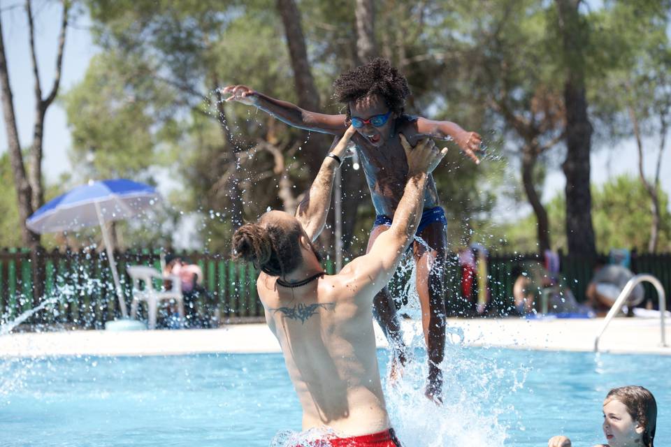 Diversión en la piscina