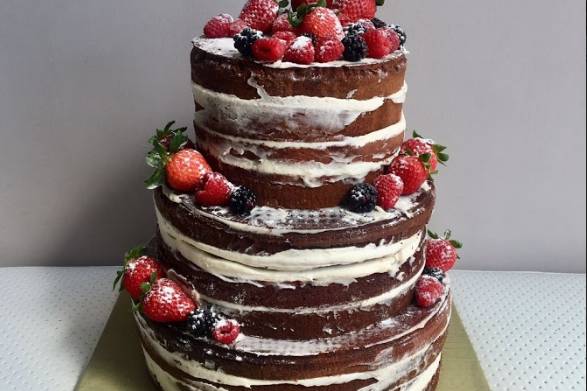 Naked cake con frutas