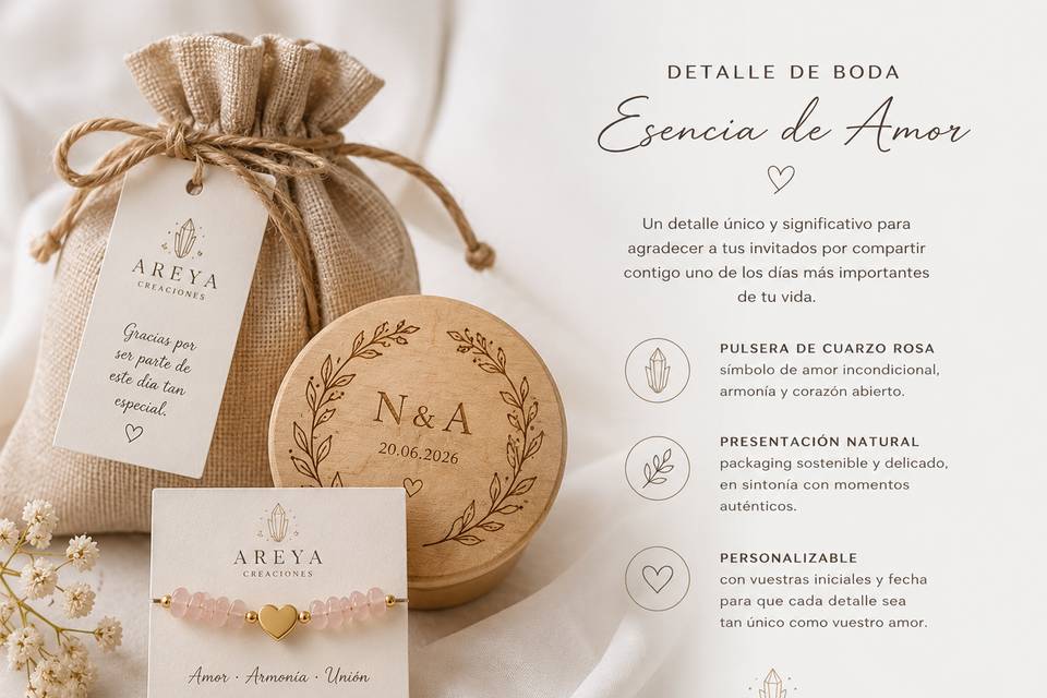 Pulseras detalle invitados