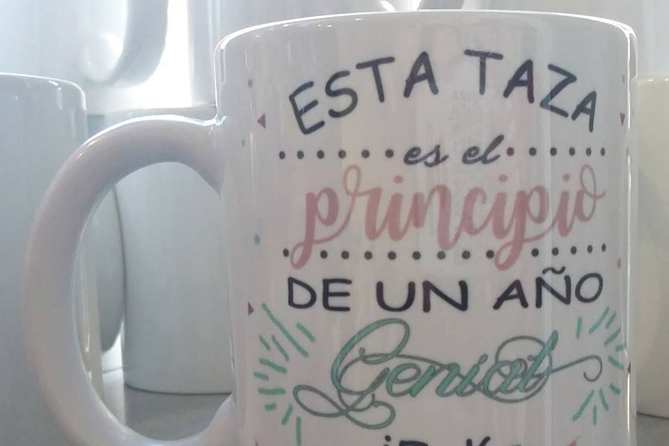 Taza con mensaje