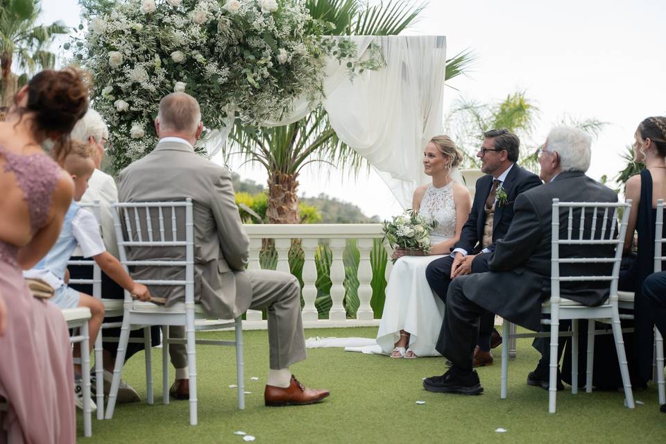 Ceremony at la plantacion