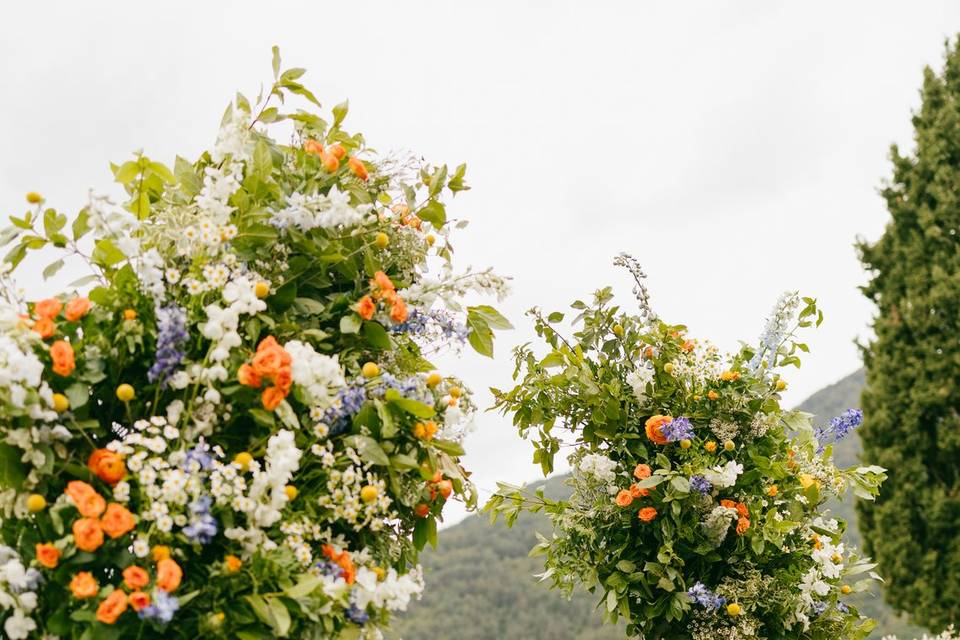 Detalle arco floral