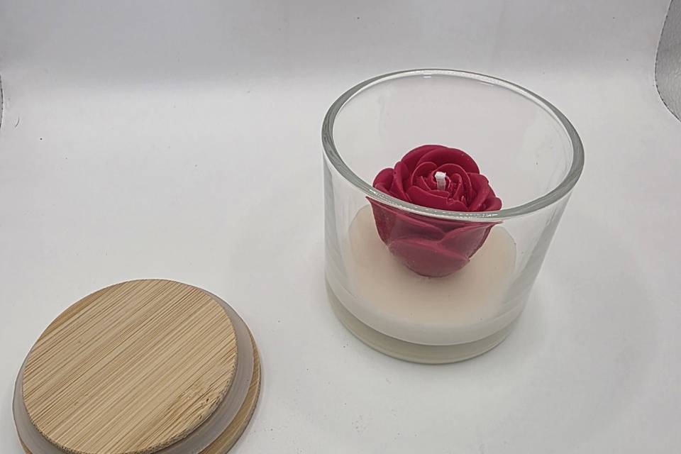 Flores en vaso