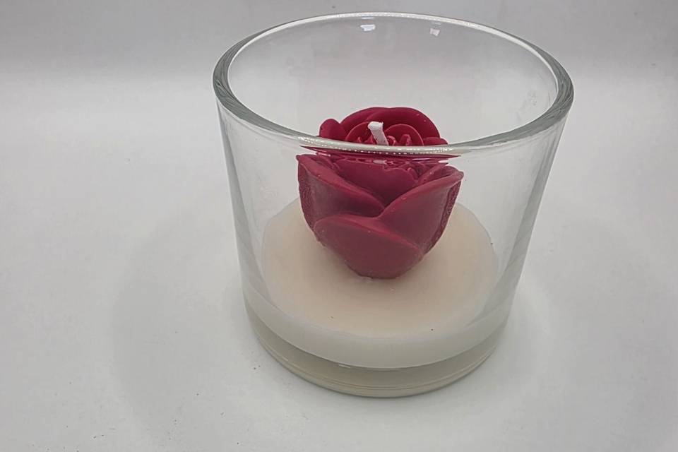 Flores en vaso
