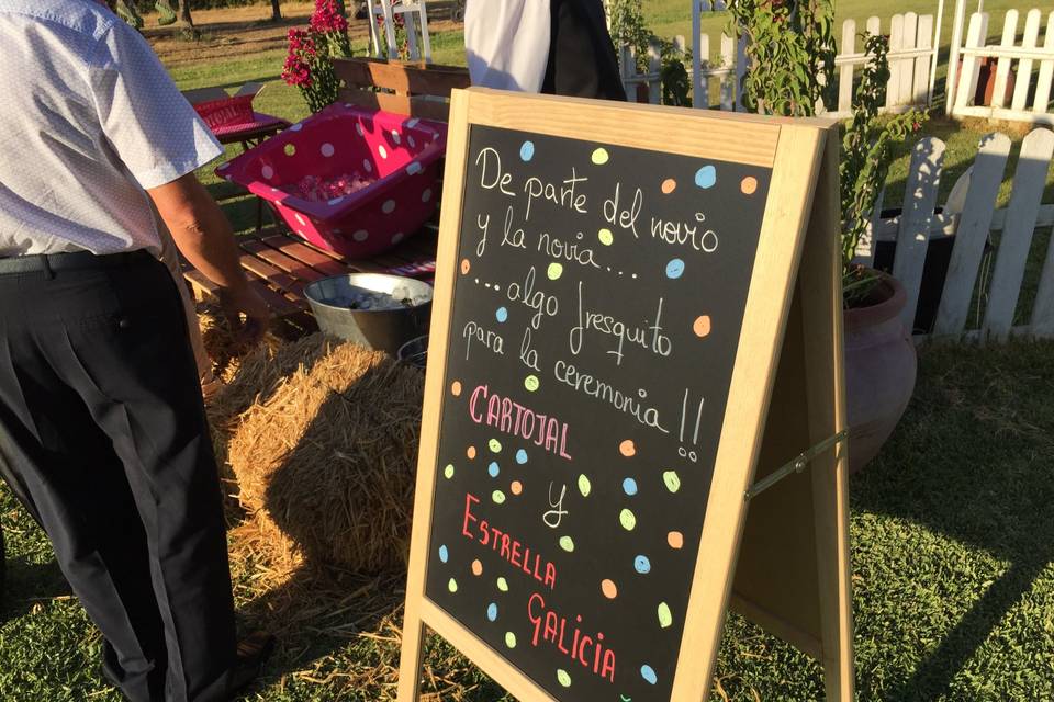 Bañeras con bebidas