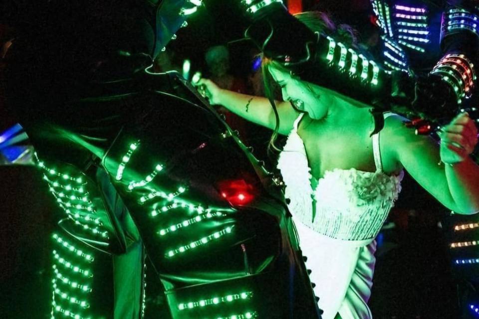 Robot led show
