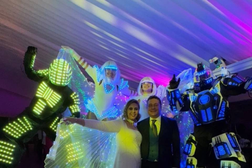 Robot + led
