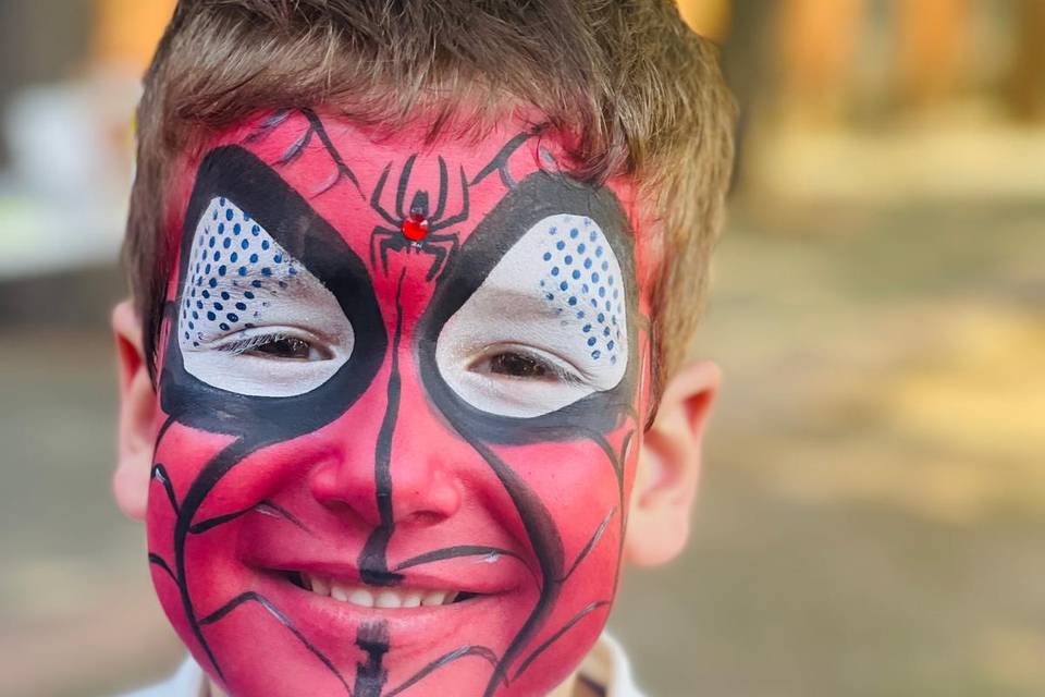 Spiderman facepainting