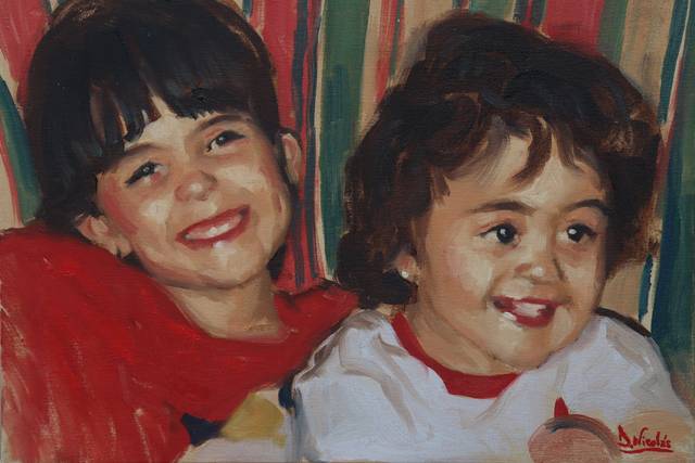 Retrato al oleo para la famlia