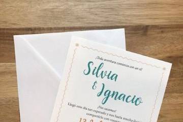 Invitación boda tándem