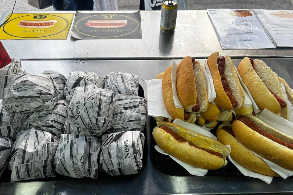Frankfurts y hamburguesas