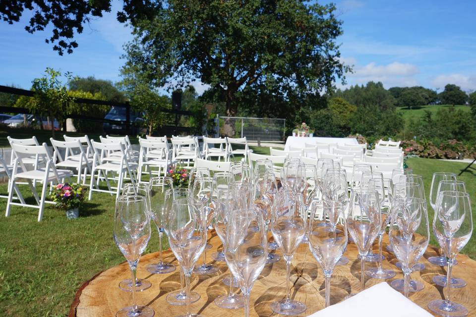 Boda civil jardines