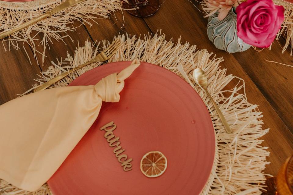 Detalles de la mesa