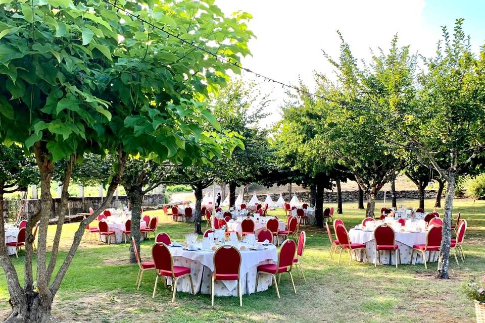 Banquete jardines Arnoia