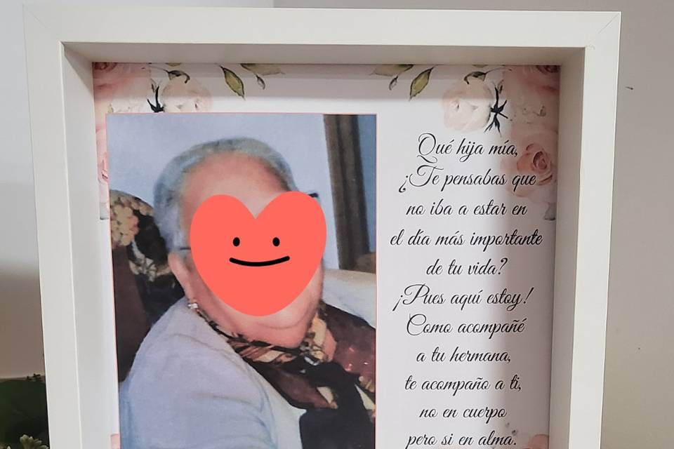 Cuadro dedicatoria