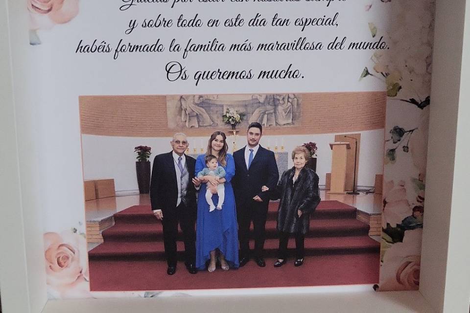Cuadro dedicatoria