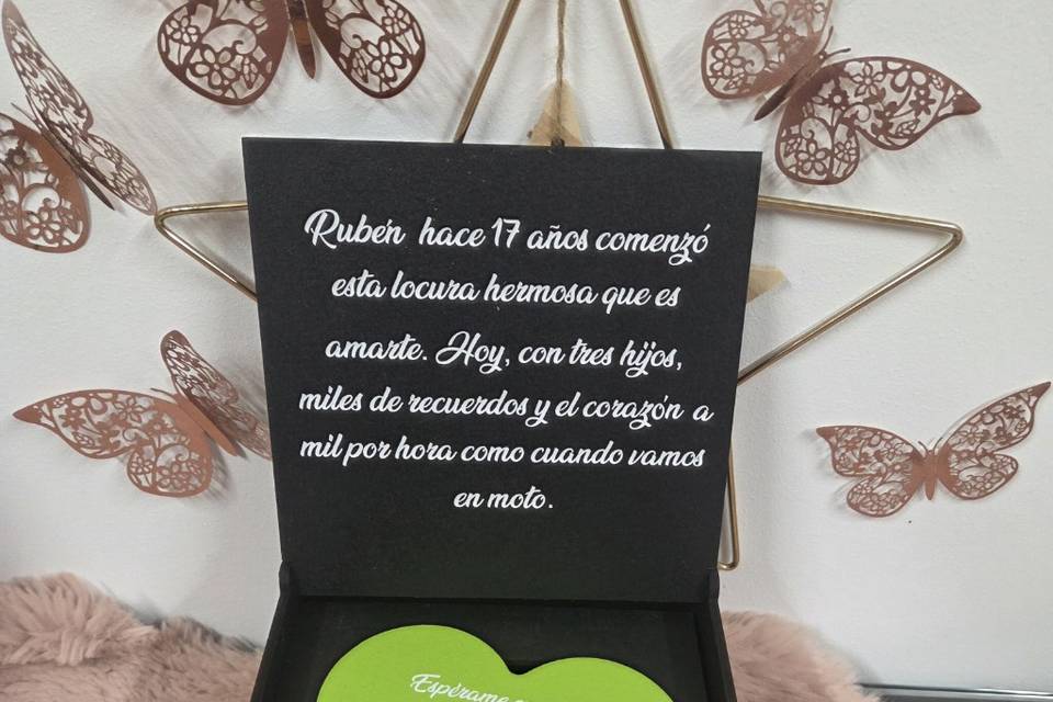 Caja reloj verde