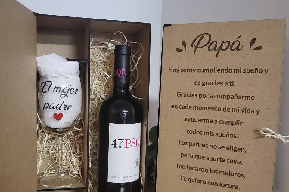 Caja vino + 1 copa