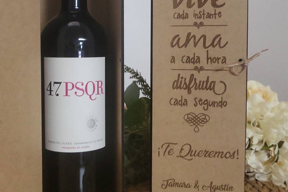 Caja vino nadera