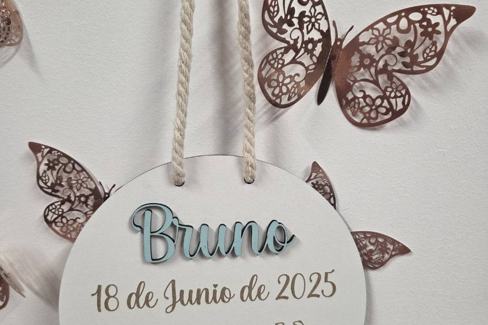 Natalicio madera blanca