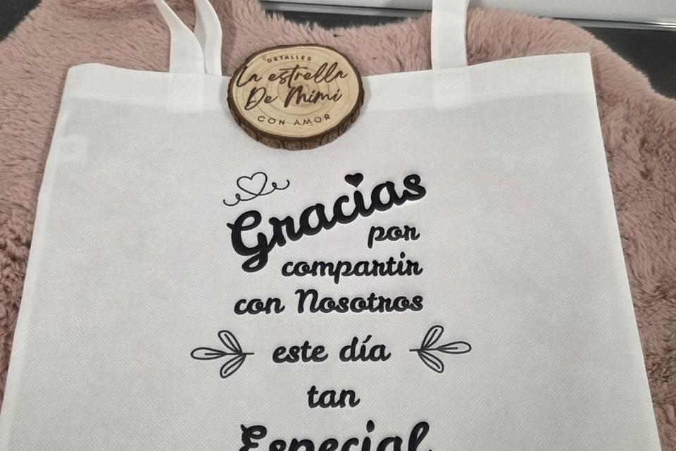 Bolsas mensajes invitados