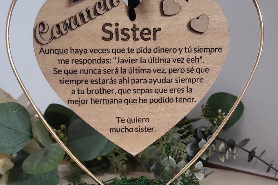 Corazón en rodaja musgo