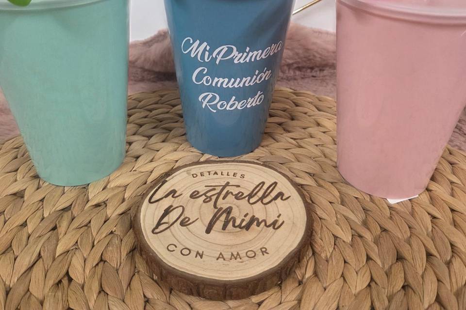 Vasos con patitas niños