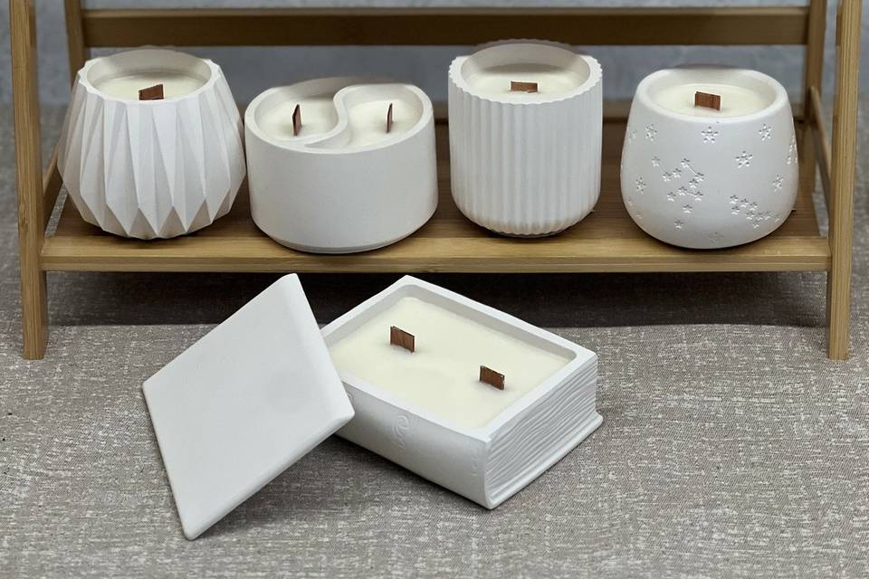 Velas variadas aromáticas