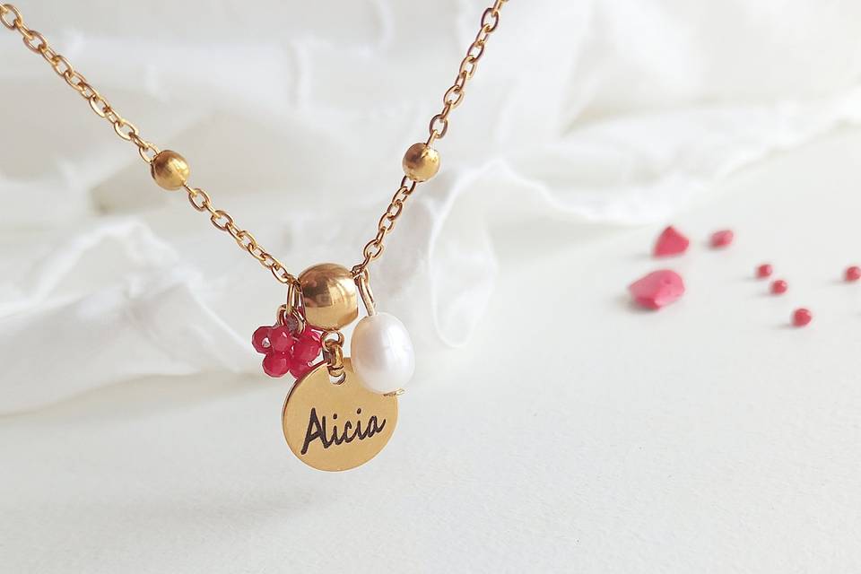 Pulsera Racimo Rojo