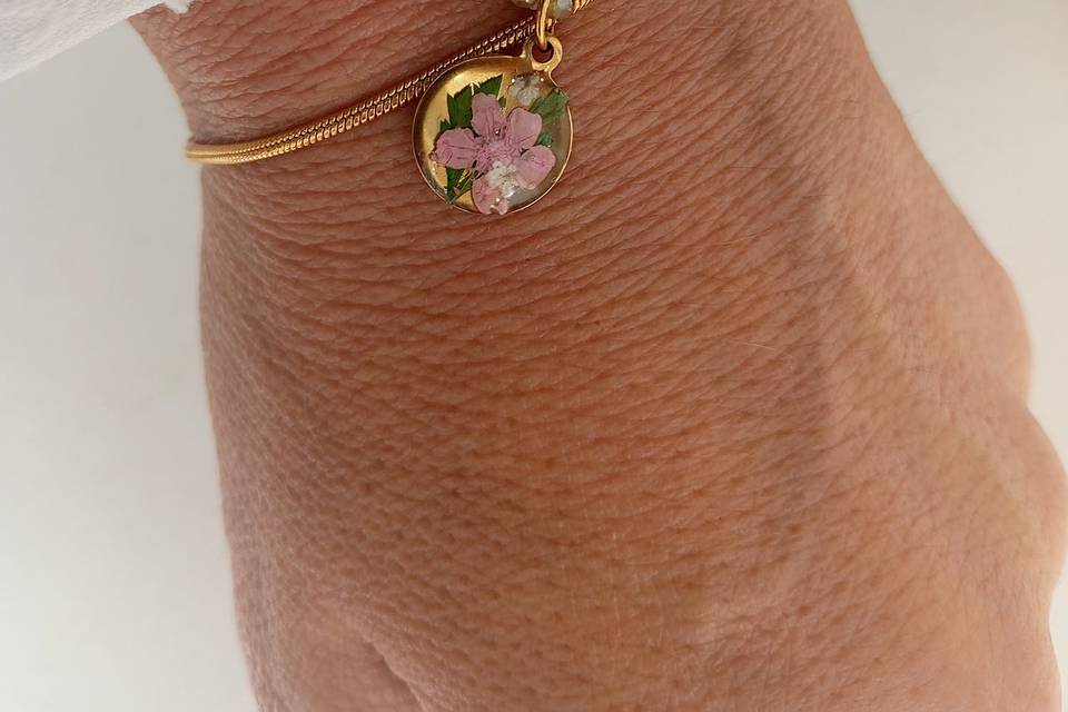 Pulsera Flores por siempre