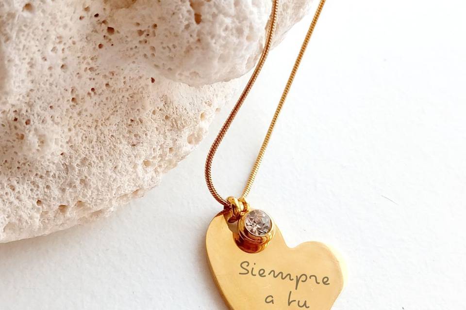 Colgante Heart Frase
