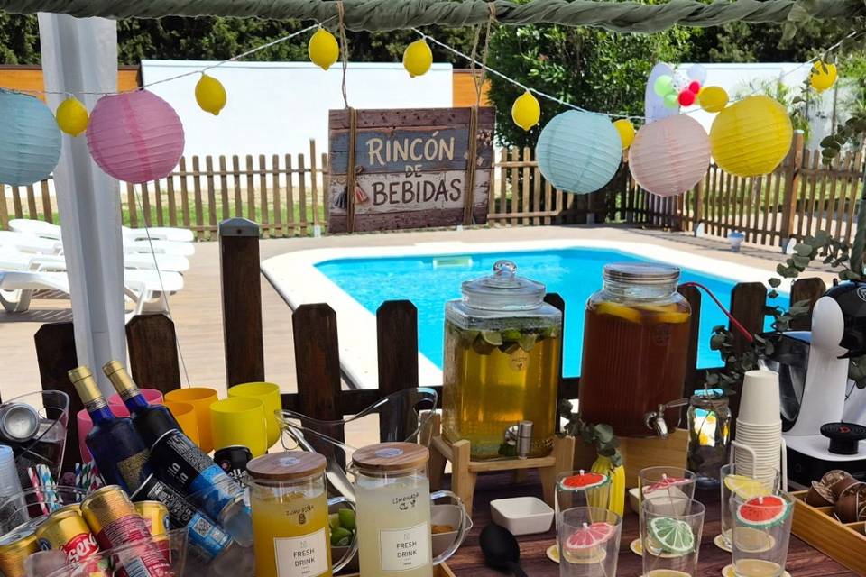 Mesa bebidas