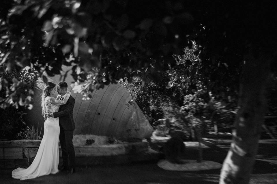 Detalle del vestido de novia