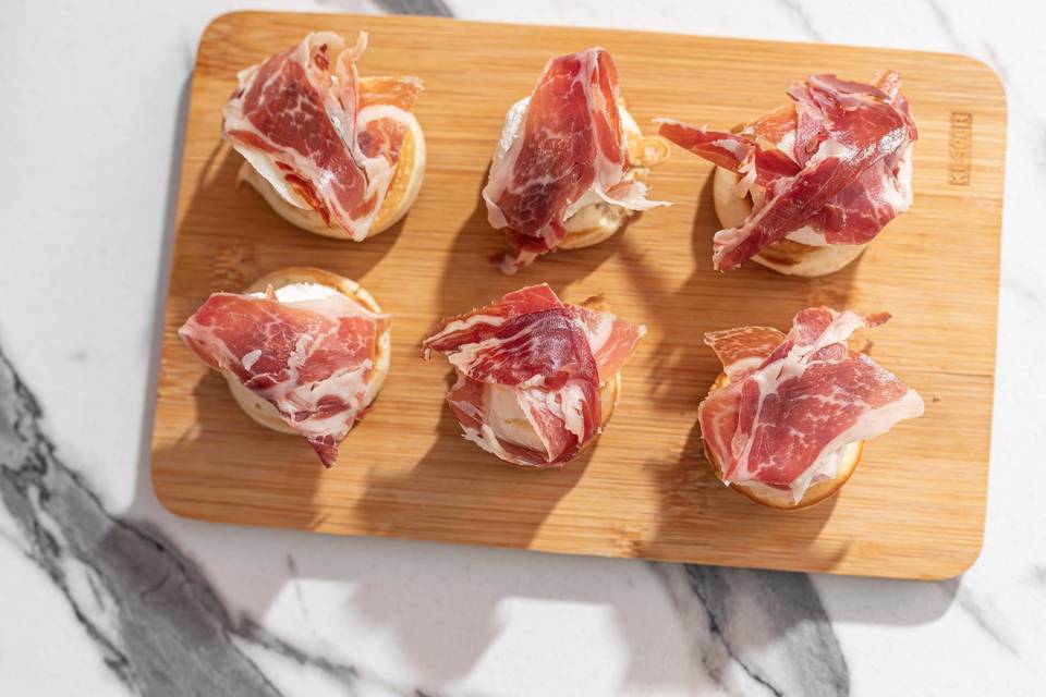 Poffertjes de Jamón