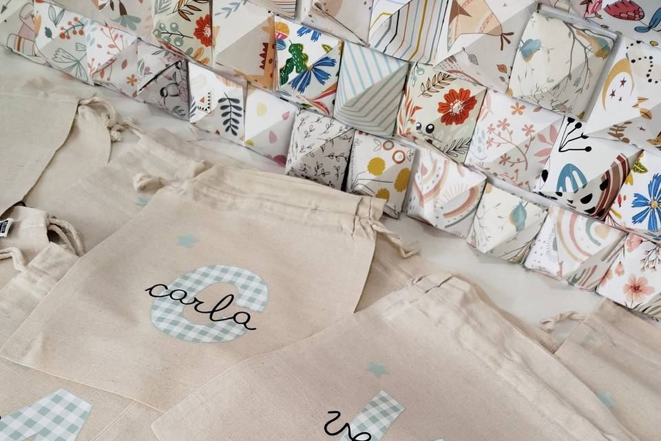 Saquitos estampados