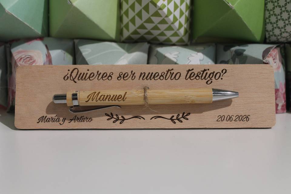 Bolígrafos para testigos
