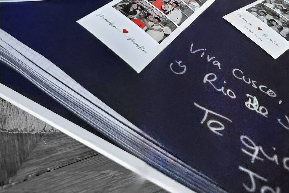 Detalle álbum de dedicatorias